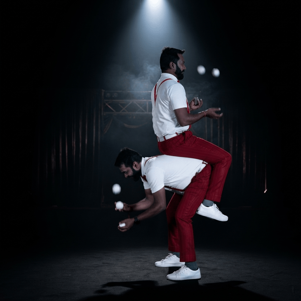 Twin Jugglers performance photograph 22