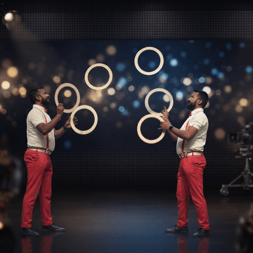 Twin Jugglers performance photograph 40